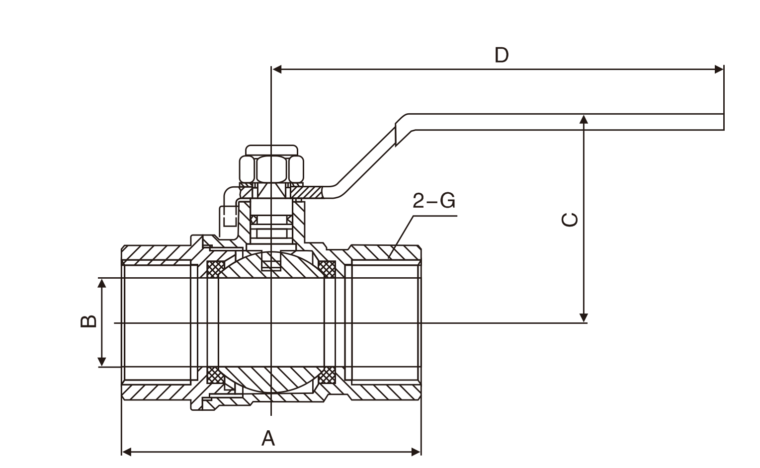 黃銅(tóng)絲扣球閥(圖1)