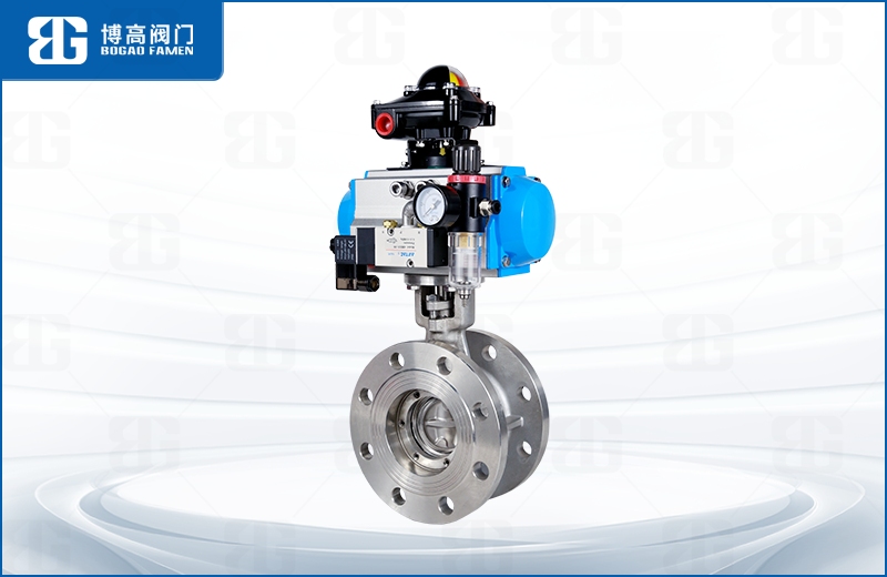 不(bú)鏽鋼氣動法(fa)蘭中線蝶閥(fa)